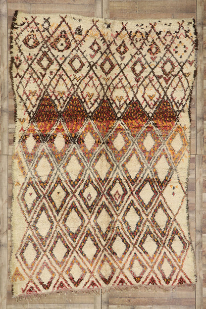8 x 11 Vintage Moroccan Beni Ourain Rug 21353