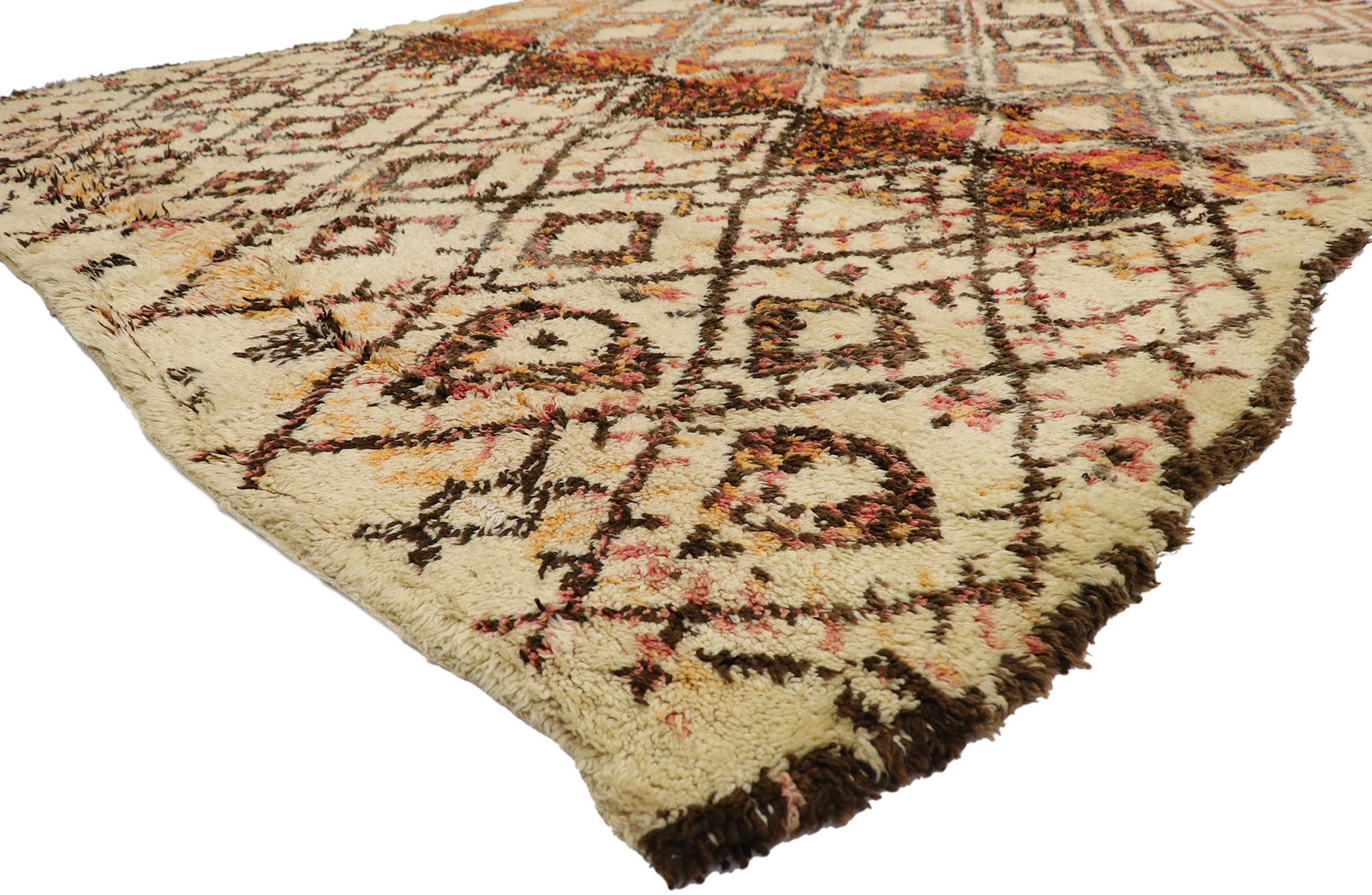 8 x 11 Vintage Moroccan Beni Ourain Rug 21353