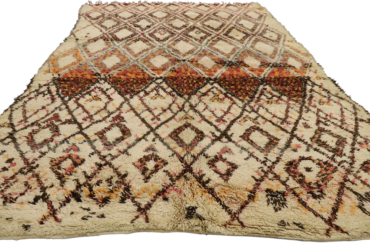 8 x 11 Vintage Moroccan Beni Ourain Rug 21353