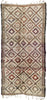 6 x 13 Vintage Moroccan Beni Ourain Rug 21355