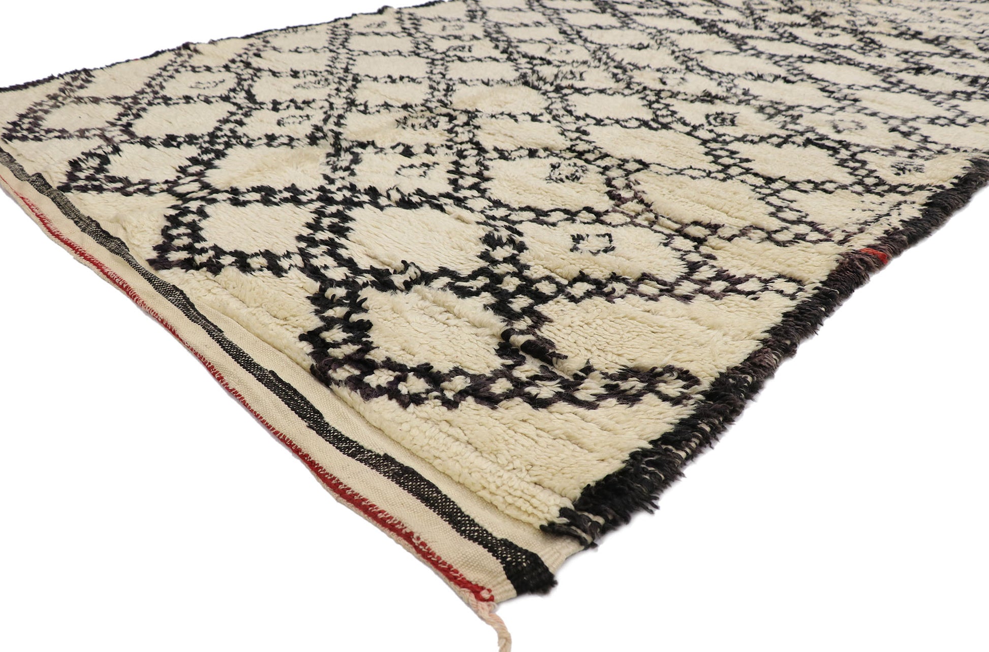 6 x 12 Vintage Moroccan Beni Ourain Rug 21362