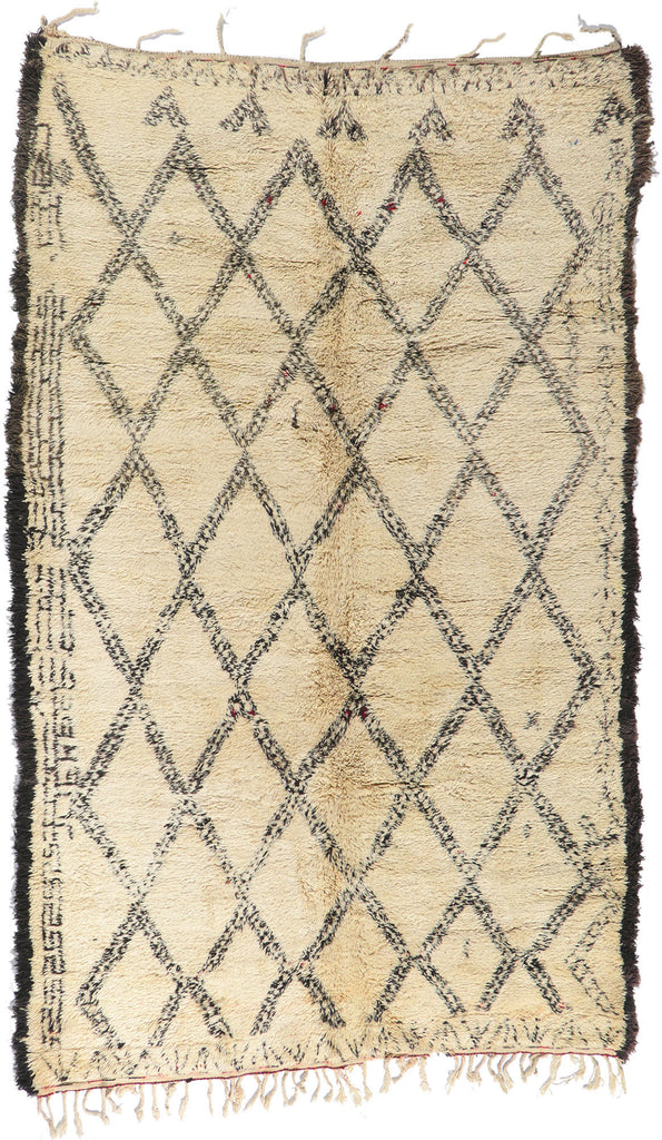 7 x 12 Vintage Moroccan Beni Ourain Rug 21364