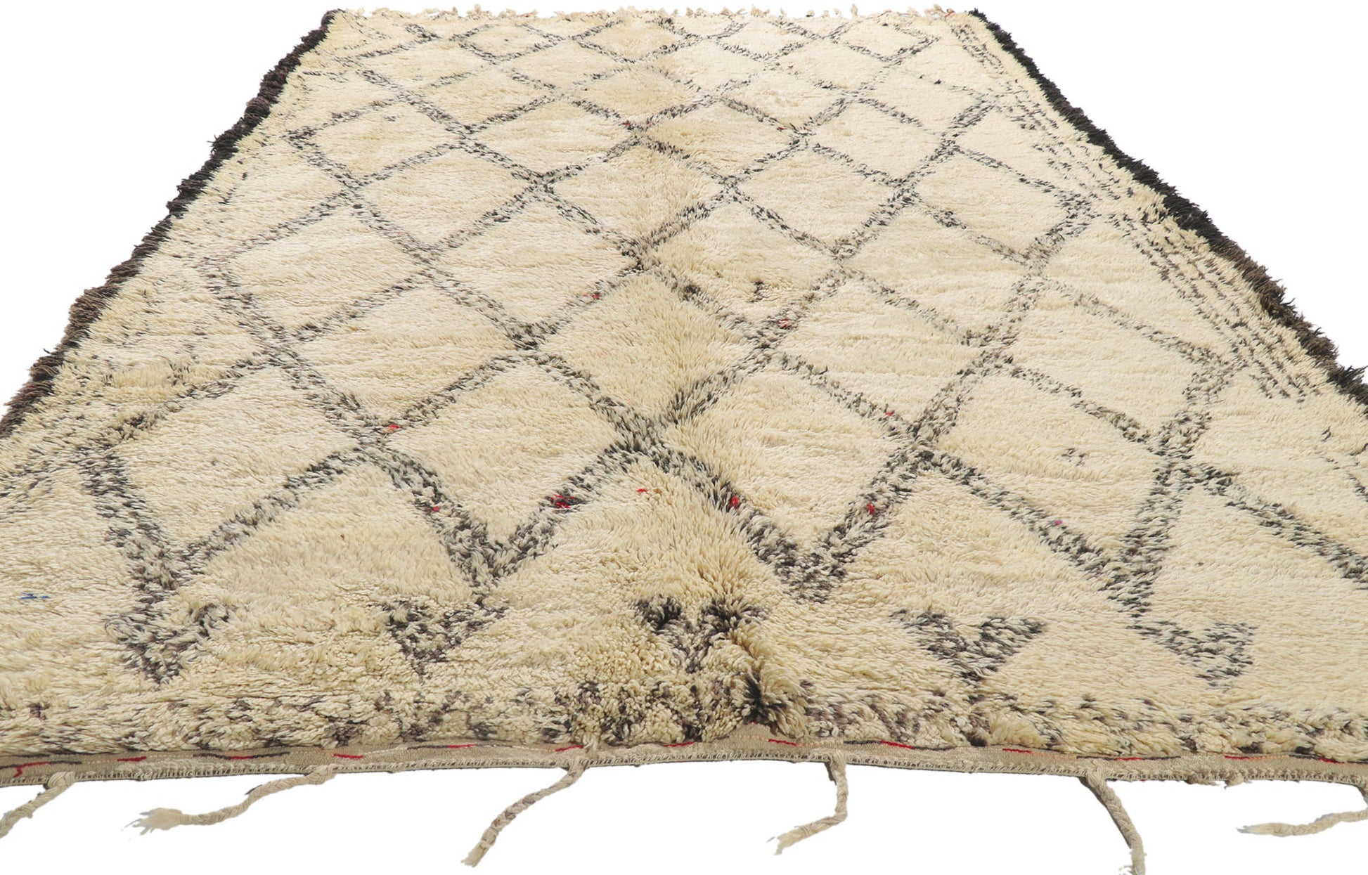 7 x 12 Vintage Moroccan Beni Ourain Rug 21364
