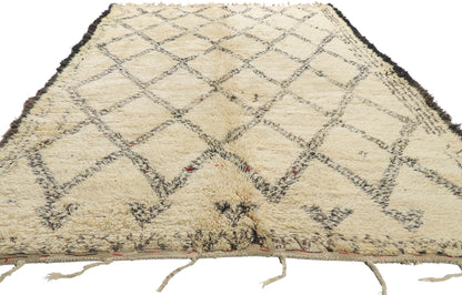 7 x 12 Vintage Moroccan Beni Ourain Rug 21364