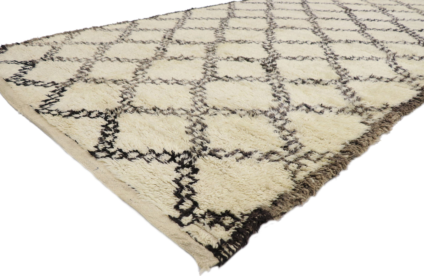 6 x 11 Vintage Moroccan Beni Ourain Rug 21366