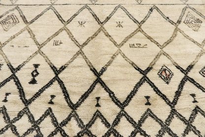 6 x 10 Vintage Moroccan Beni Ourain Rug 21370