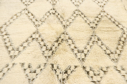 7 x 14 Vintage Moroccan Beni Ourain Rug 21372
