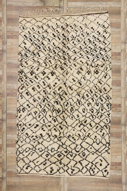 7 x 11 Vintage Moroccan Beni Ourain Rug 21373