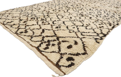 7 x 11 Vintage Moroccan Beni Ourain Rug 21373