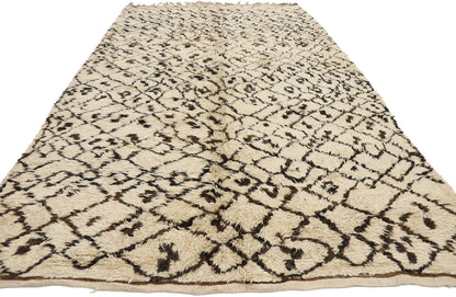 7 x 11 Vintage Moroccan Beni Ourain Rug 21373