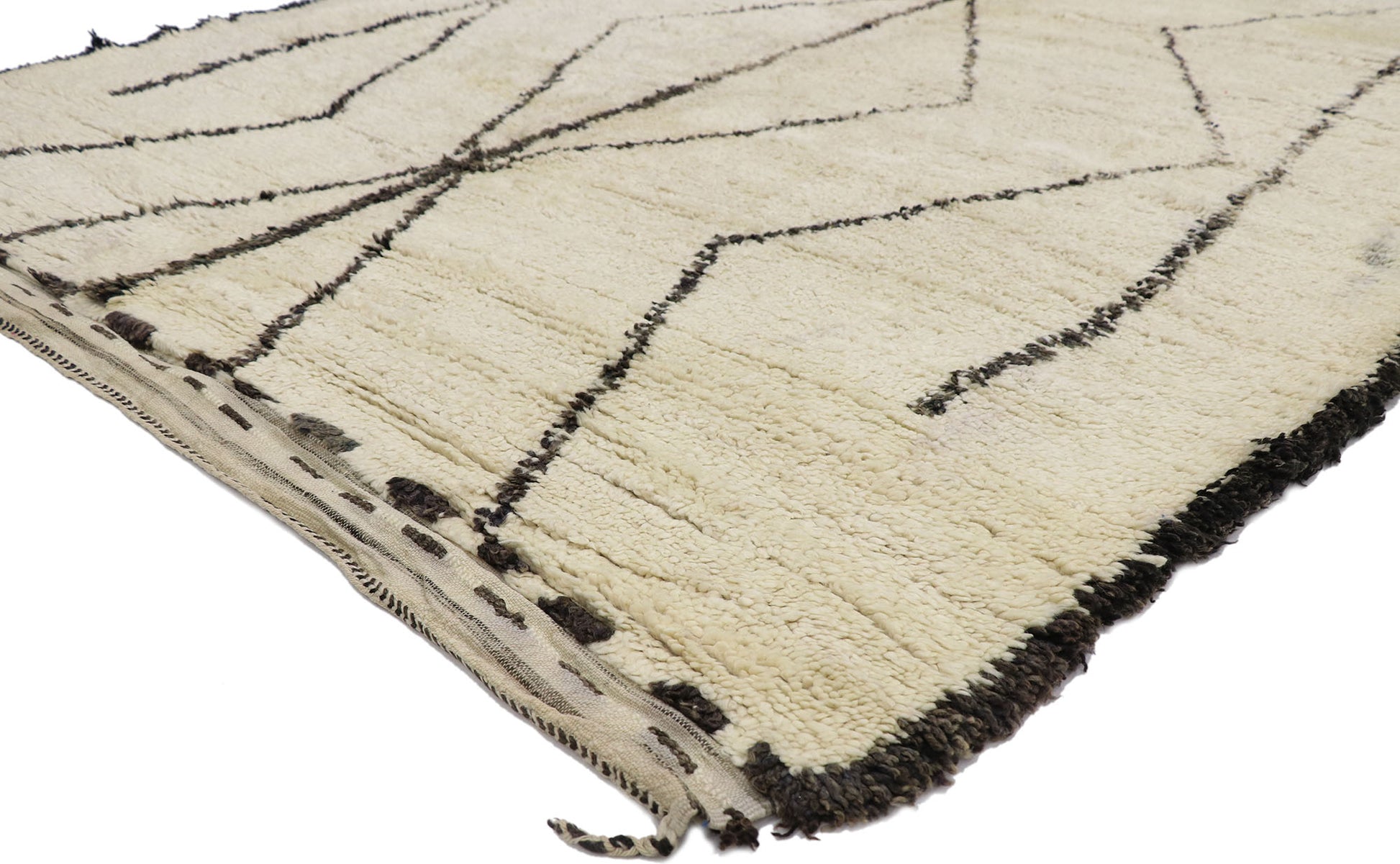 7 x 9 Vintage Beni Ourain Moroccan Rug 21374