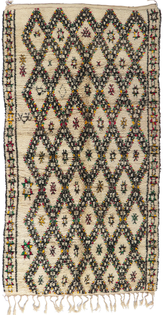 6 x 12 Vintage Moroccan Beni Ourain Rug 21375