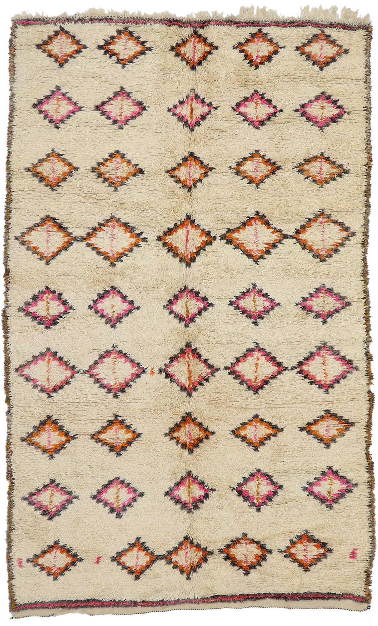 6 x 10 Vintage Beni Ourain Moroccan Rug 21378