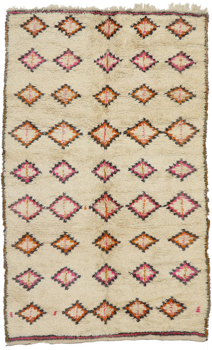 6 x 10 Vintage Beni Ourain Moroccan Rug 21378