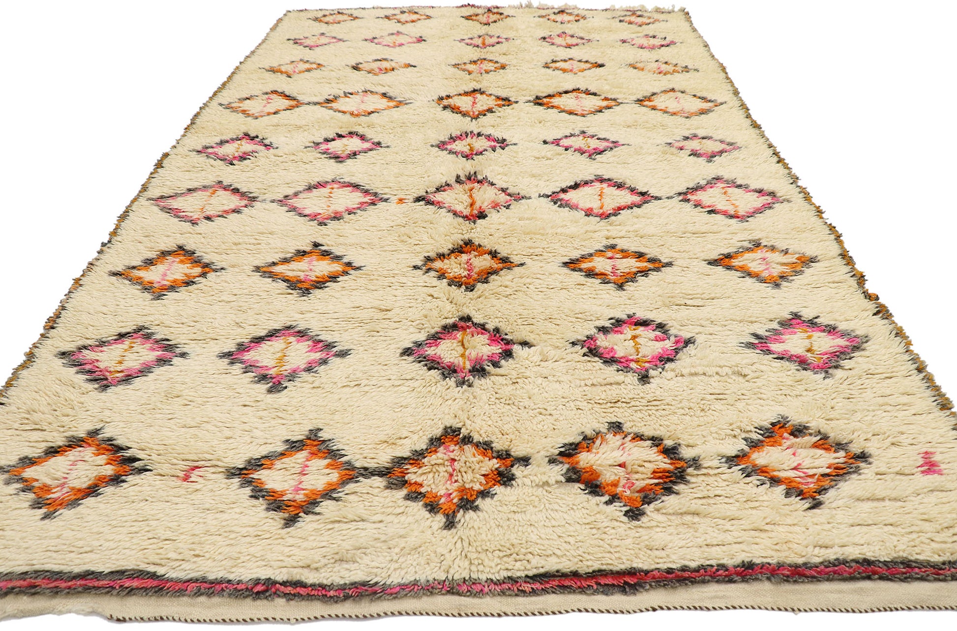6 x 10 Vintage Beni Ourain Moroccan Rug 21378
