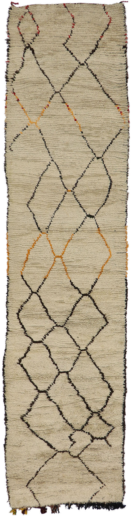 4 x 17 Vintage Moroccan Azilal Runner 21381