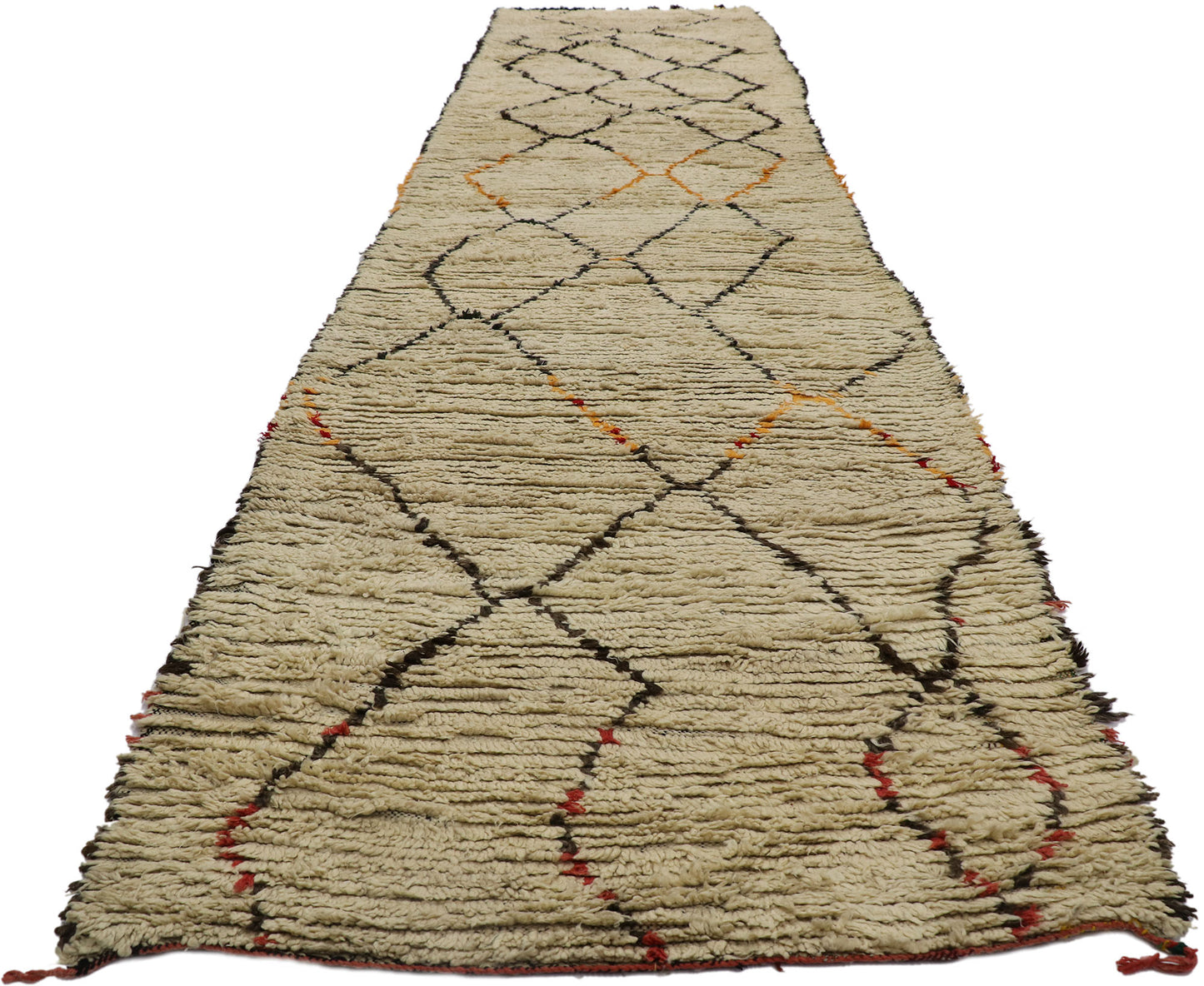 4 x 17 Vintage Moroccan Azilal Runner 21381