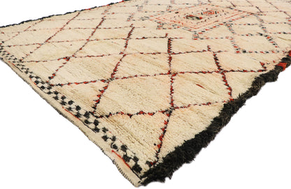 6 x 10 Vintage Moroccan Beni Ourain Rug 21384