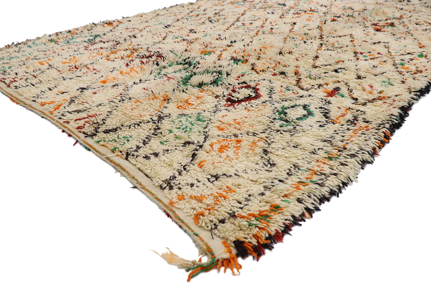 6 x 11 Vintage Moroccan Beni Ourain Rug 21386