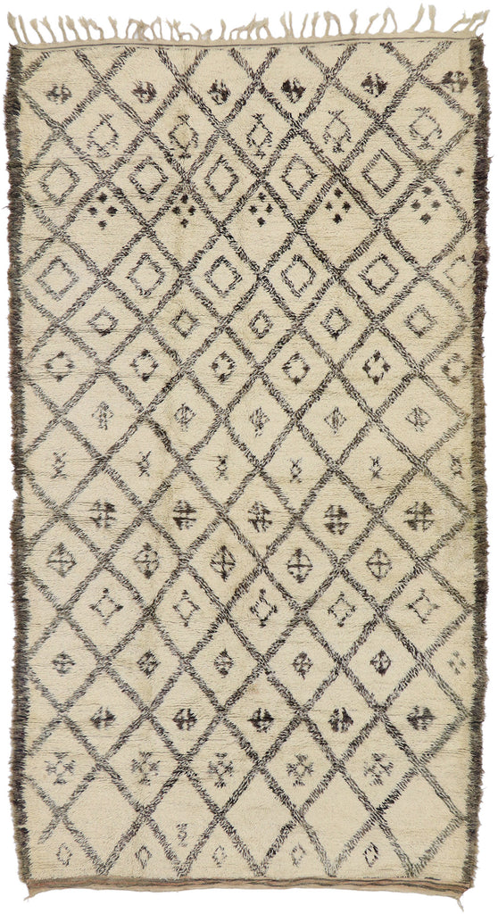 6 x 11 Vintage Moroccan Beni Ourain Rug 21389