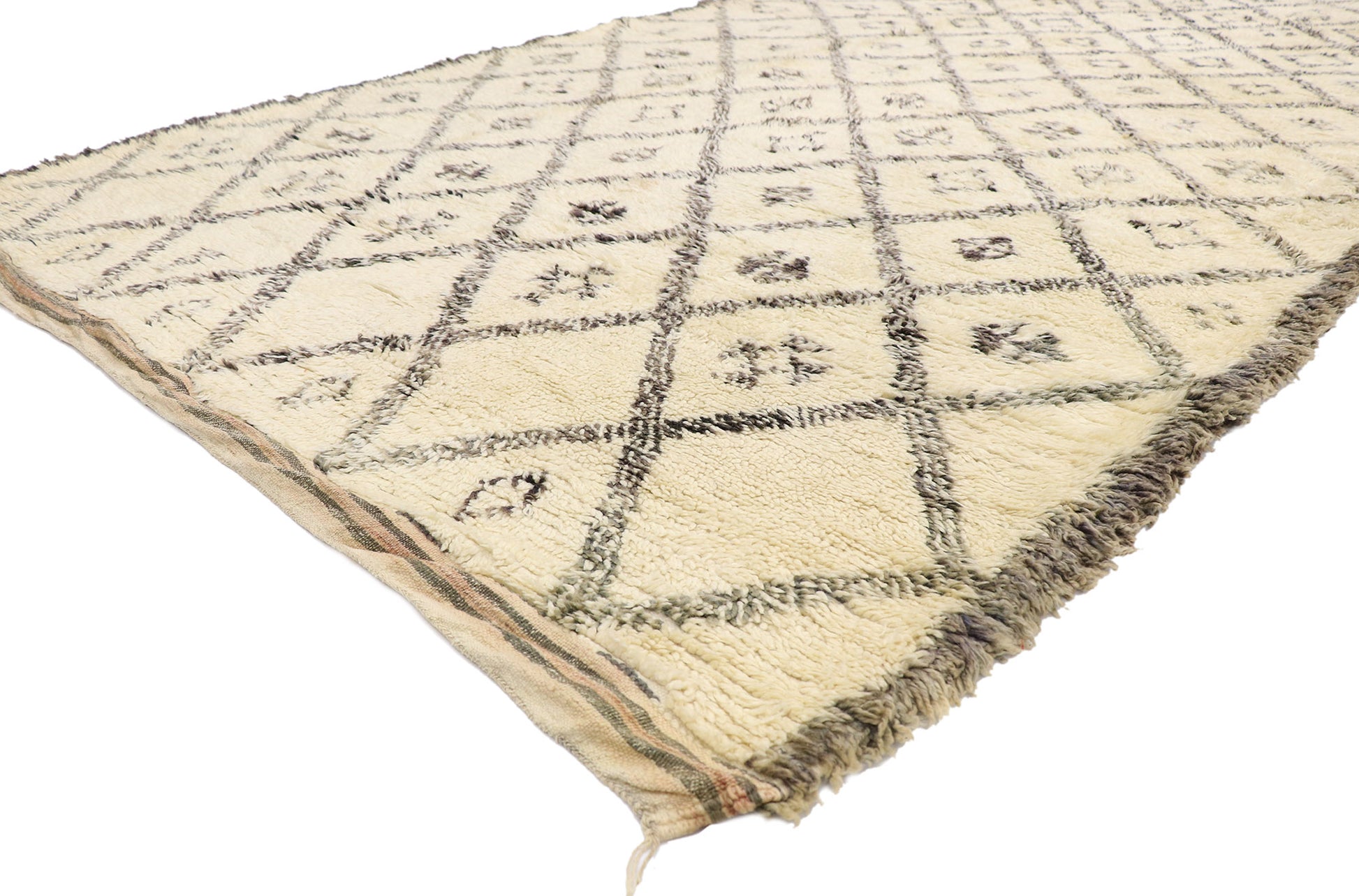 6 x 11 Vintage Moroccan Beni Ourain Rug 21389