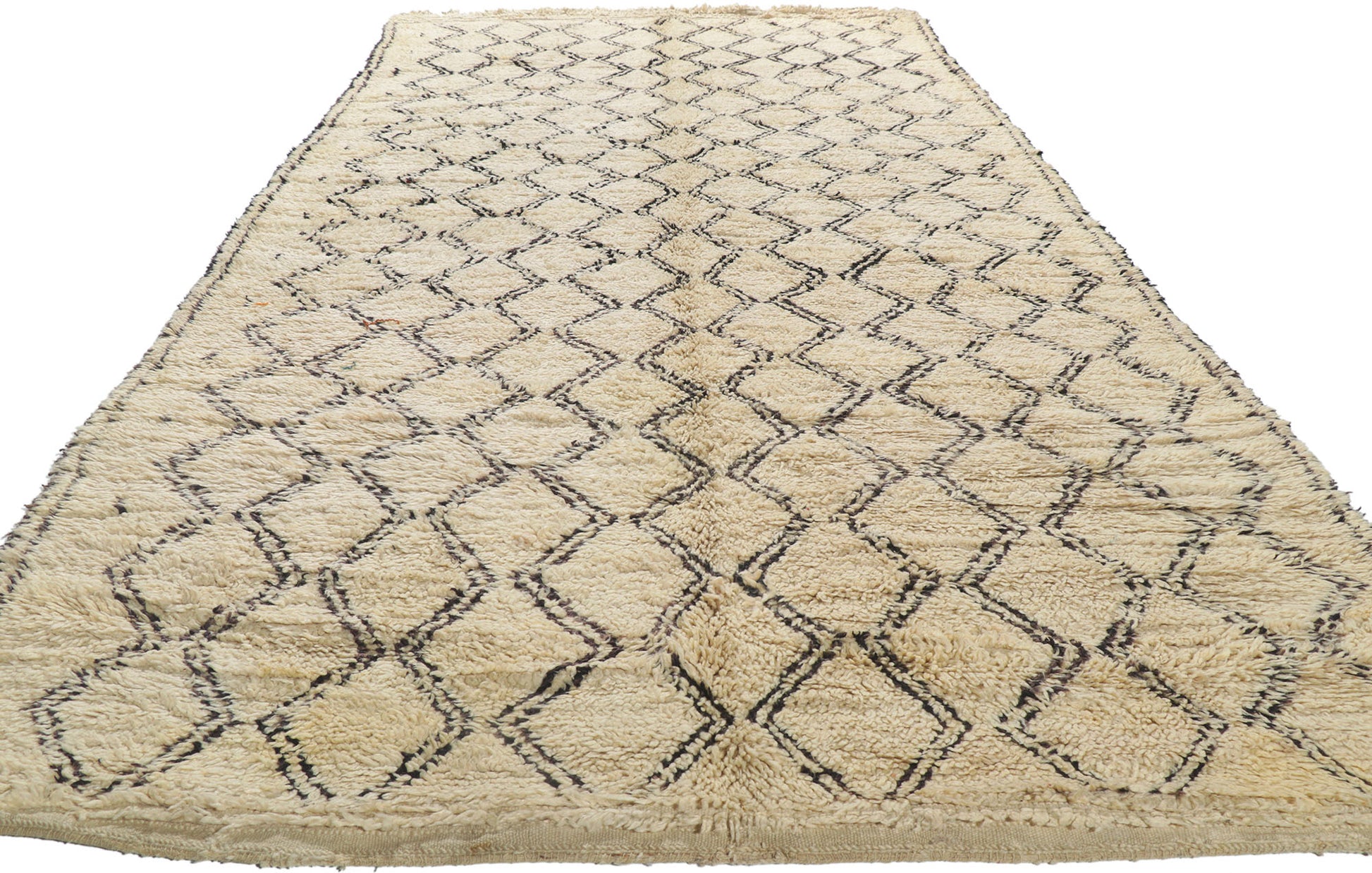 6 x 13 Vintage Moroccan Beni Ourain Rug 21390