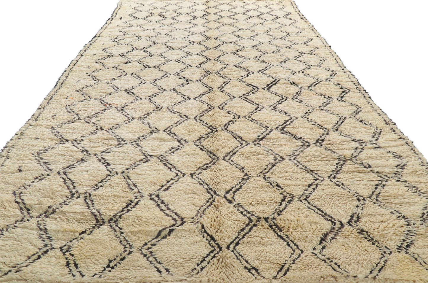 6 x 13 Vintage Moroccan Beni Ourain Rug 21390