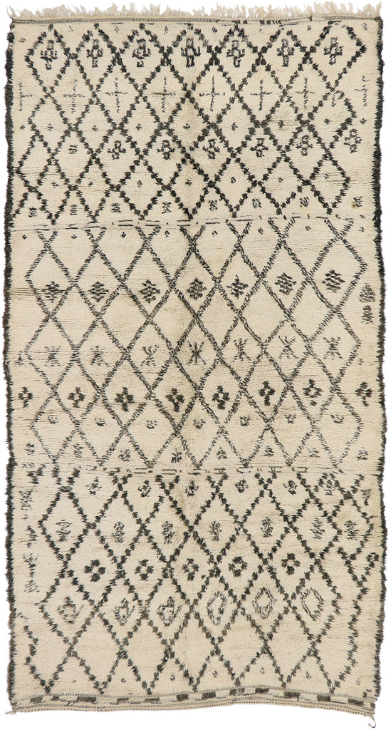 7 x 12 Vintage Moroccan Beni Ourain Rug 21393