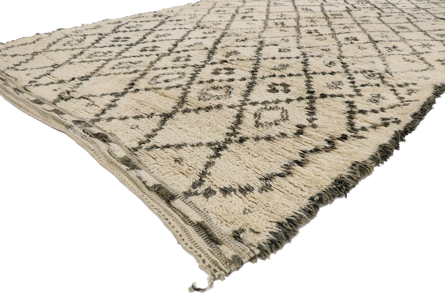 7 x 12 Vintage Moroccan Beni Ourain Rug 21393