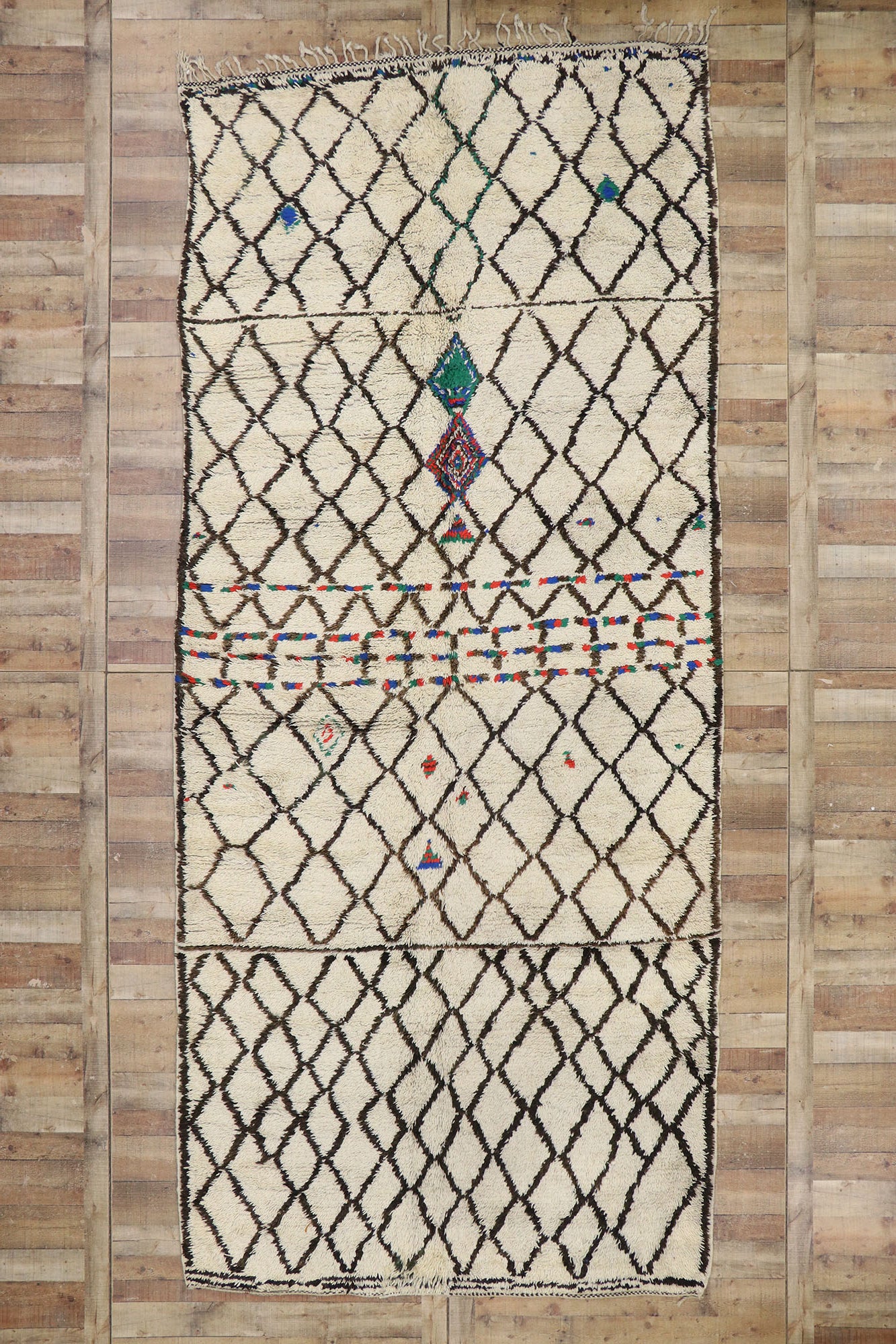 6 x 15 Vintage Moroccan Azilal Rug 21398