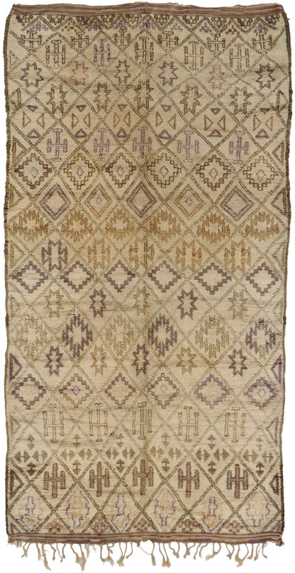 7 x 12 Vintage Moroccan Beni Ourain Rug 21401