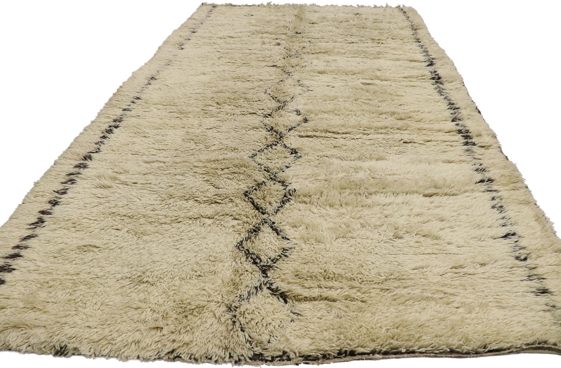 7 x 12 Vintage Moroccan Beni Ourain Rug 21402