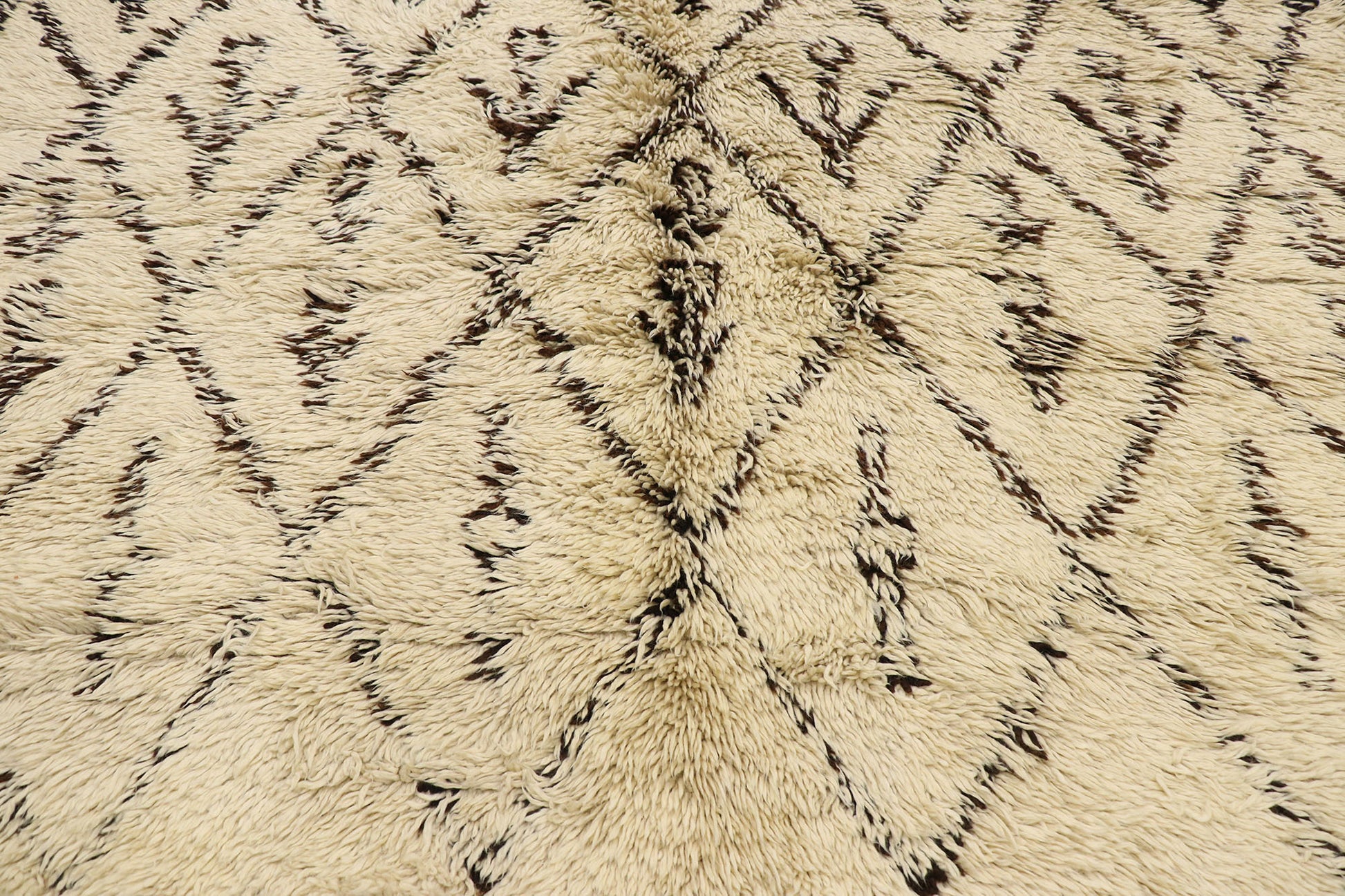7 x 14 Vintage Moroccan Beni Ourain Rug 21403