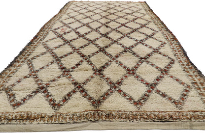 8 x 15 Vintage Beni Ourain Moroccan Rug 21405