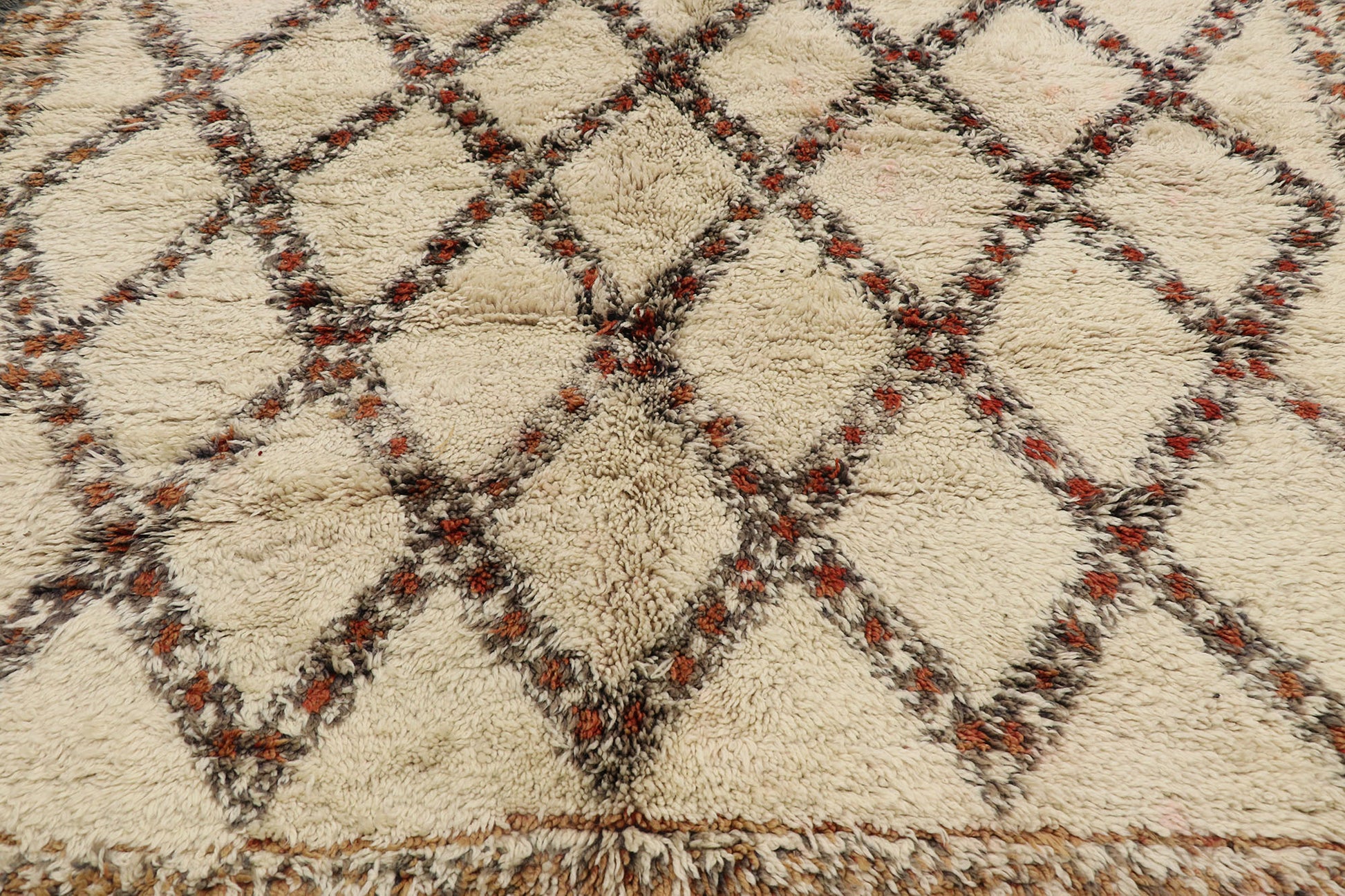 8 x 15 Vintage Beni Ourain Moroccan Rug 21405