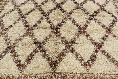 8 x 15 Vintage Beni Ourain Moroccan Rug 21405