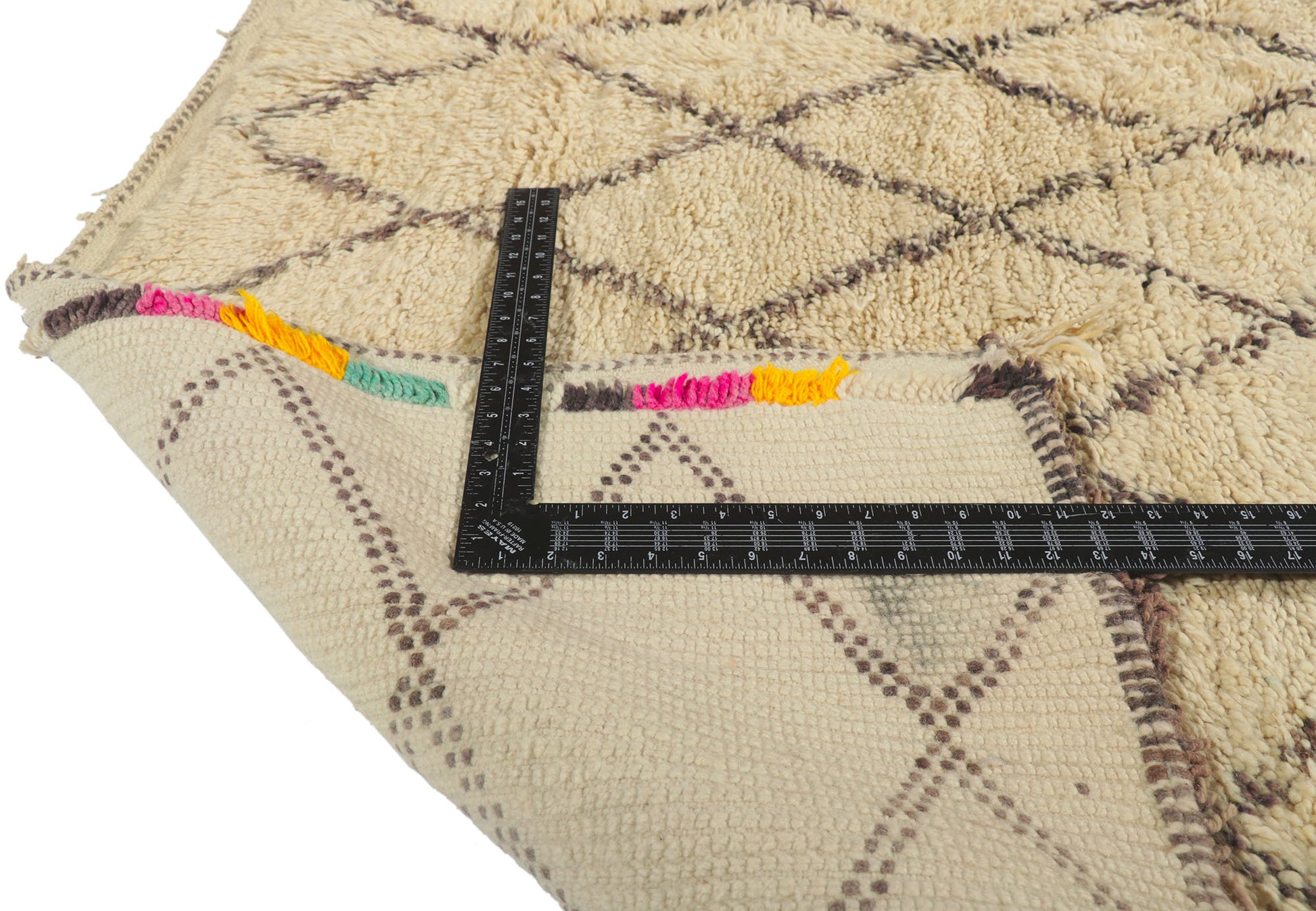 7 x 11 Vintage Moroccan Beni Ourain Rug 21408