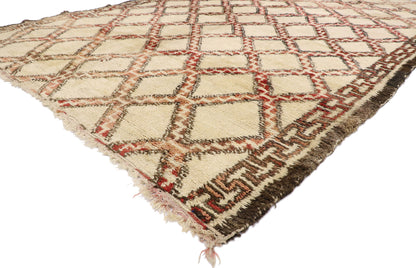 7 x 10 Vintage Moroccan Beni Ourain Rug 21411
