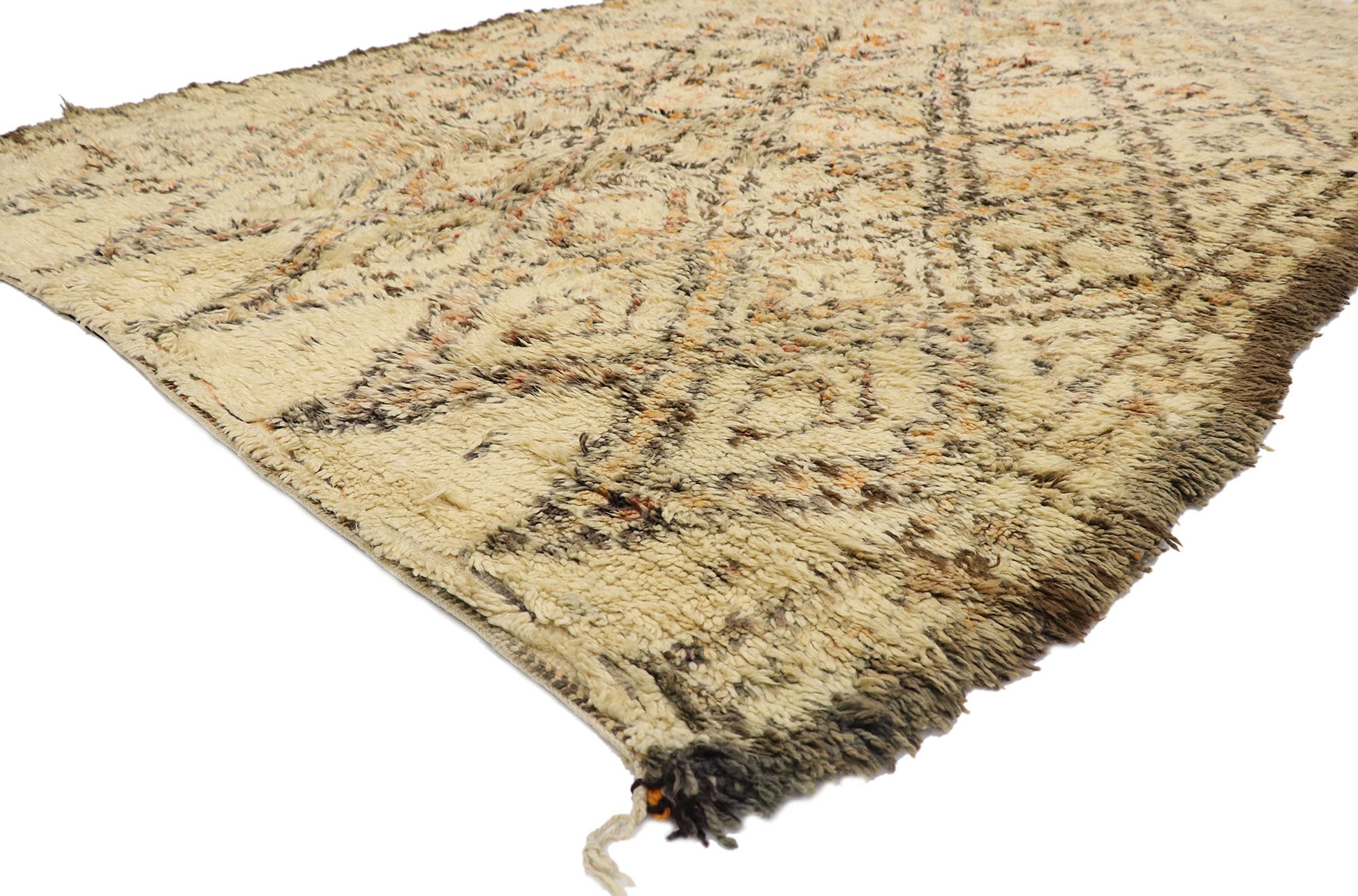7 x 10 Vintage Moroccan Beni Ourain Rug 21412