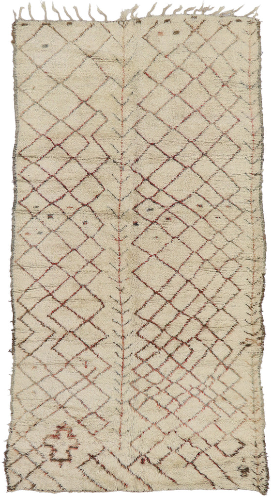 6 x 11 Vintage Moroccan Beni Ourain Rug 21413