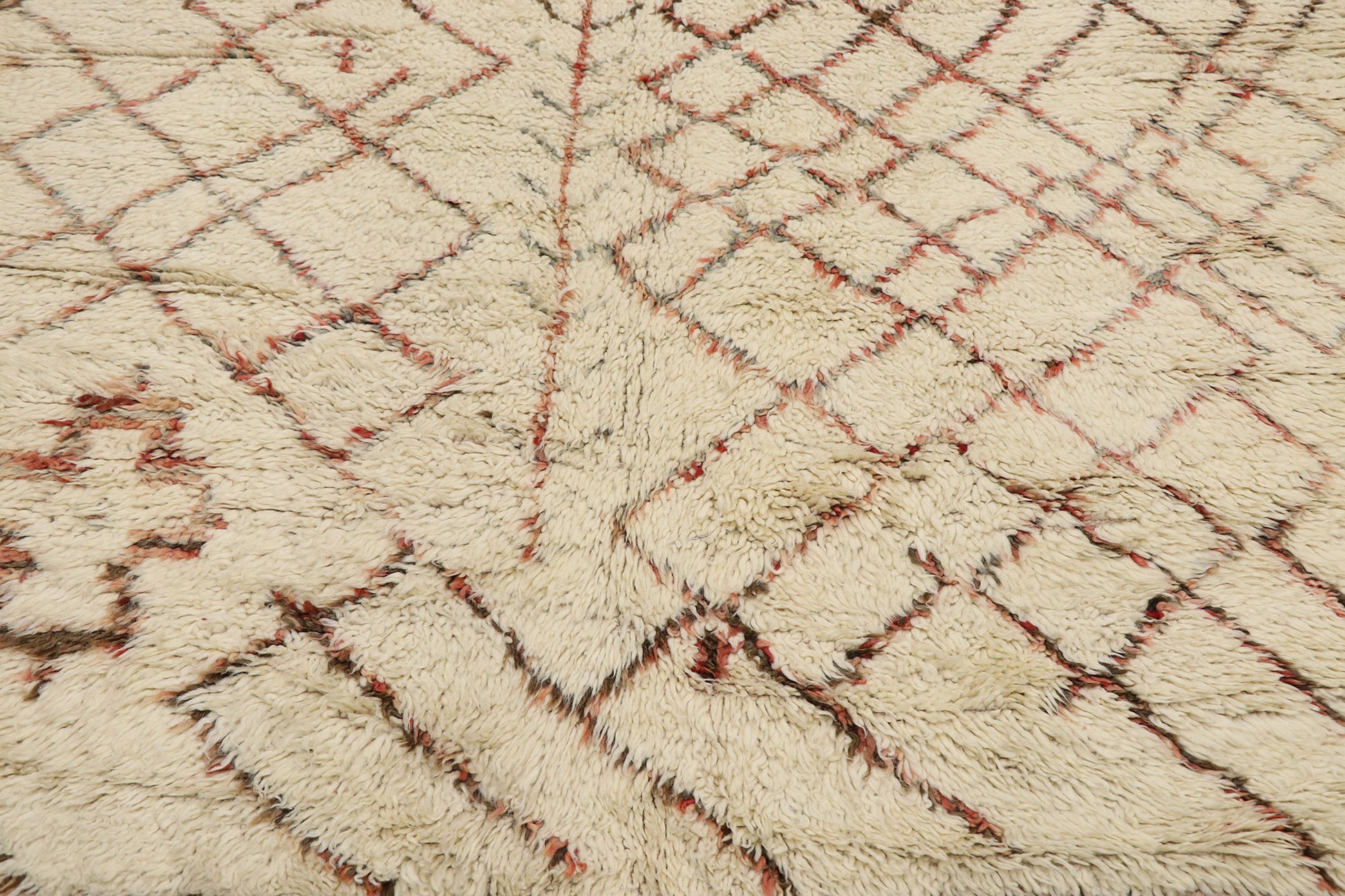 6 x 11 Vintage Moroccan Beni Ourain Rug 21413