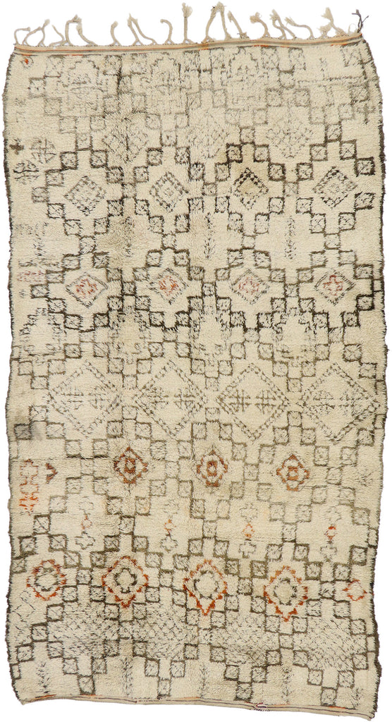 7 x 11 Vintage Moroccan Beni Ourain Rug 21416