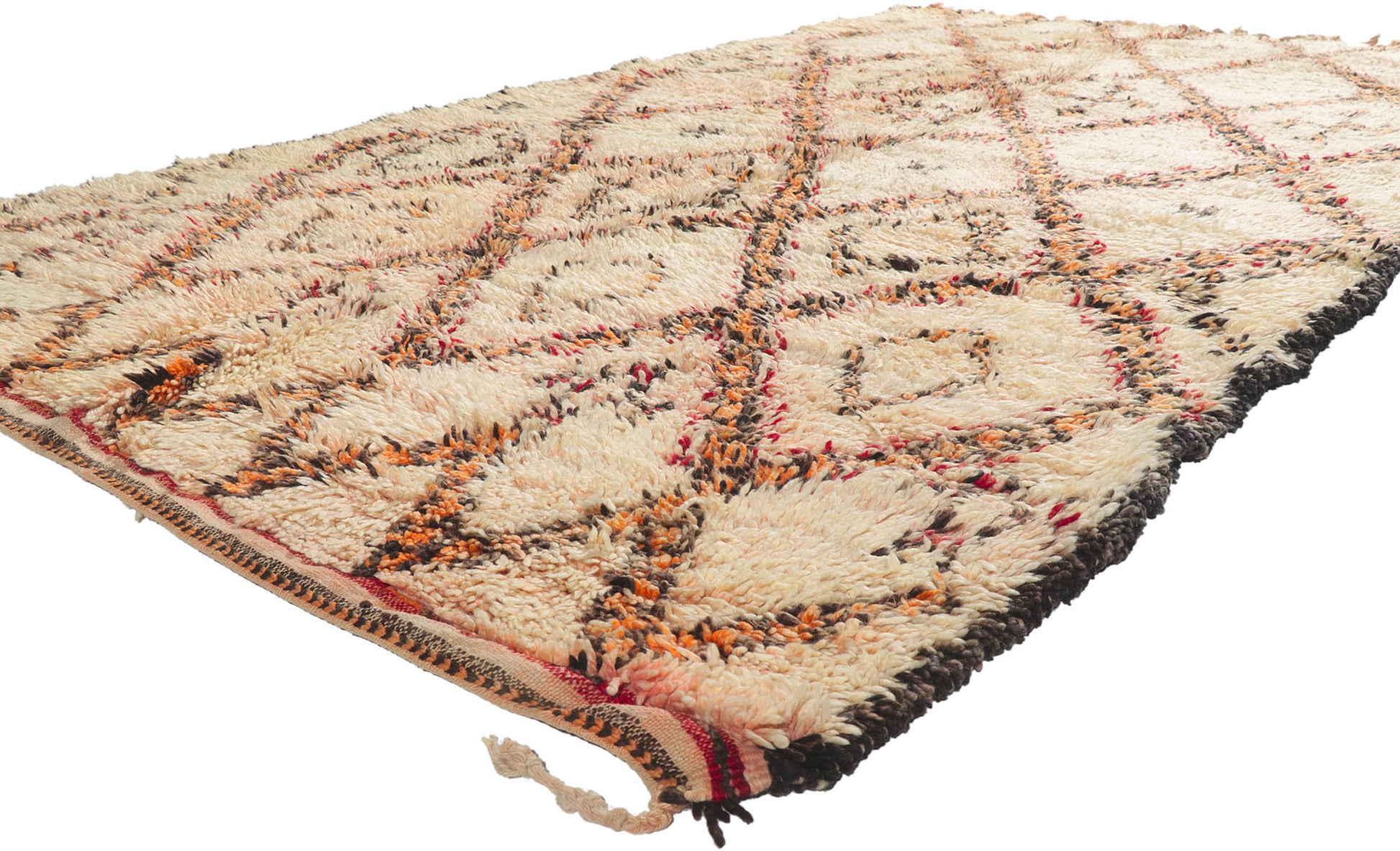 6 x 11 Vintage Moroccan Beni Ourain Rug 21417