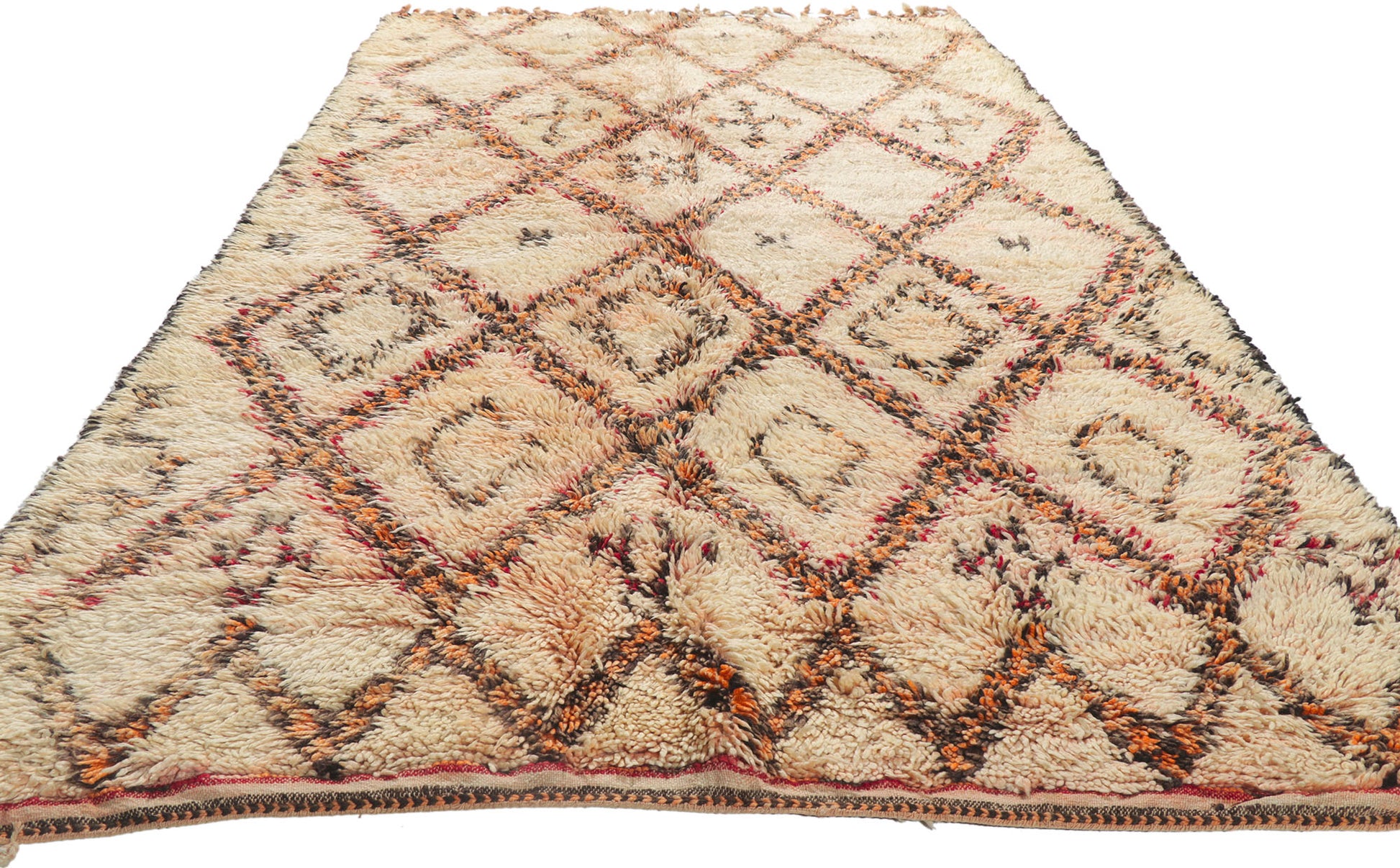 6 x 11 Vintage Moroccan Beni Ourain Rug 21417