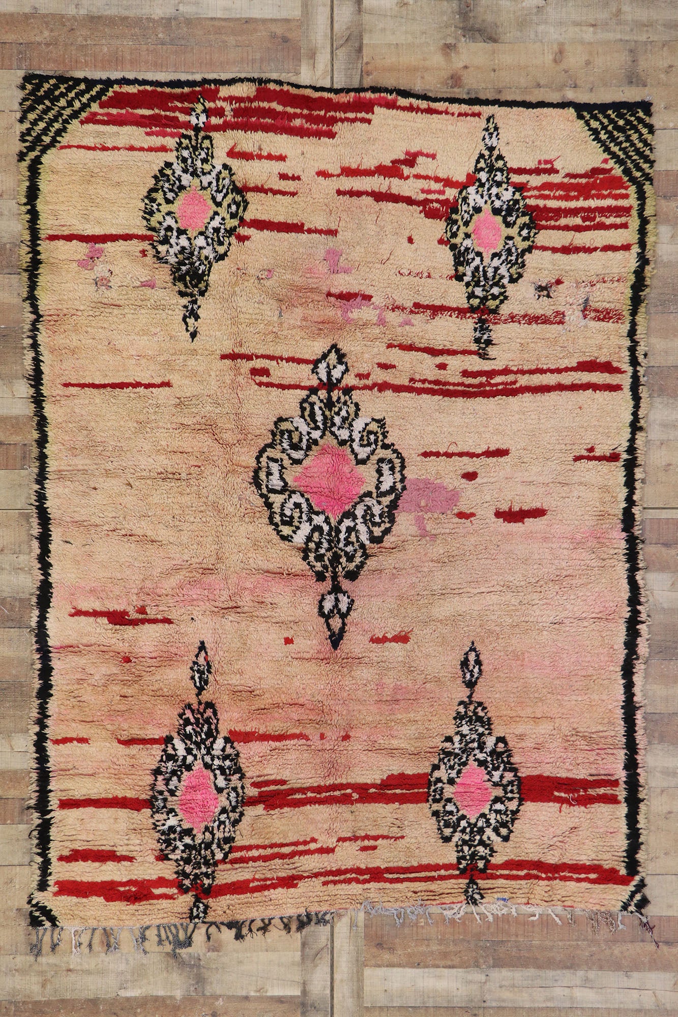 6 x 8 Vintage Moroccan Rug 21422