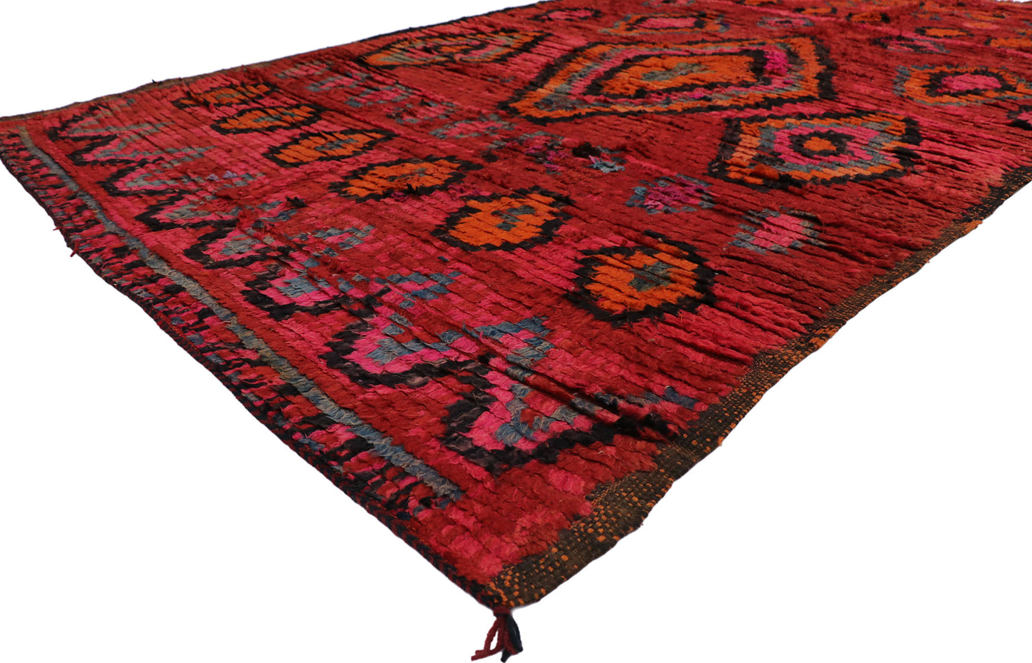 6 x 9 Vintage Red Moroccan Rug 21429