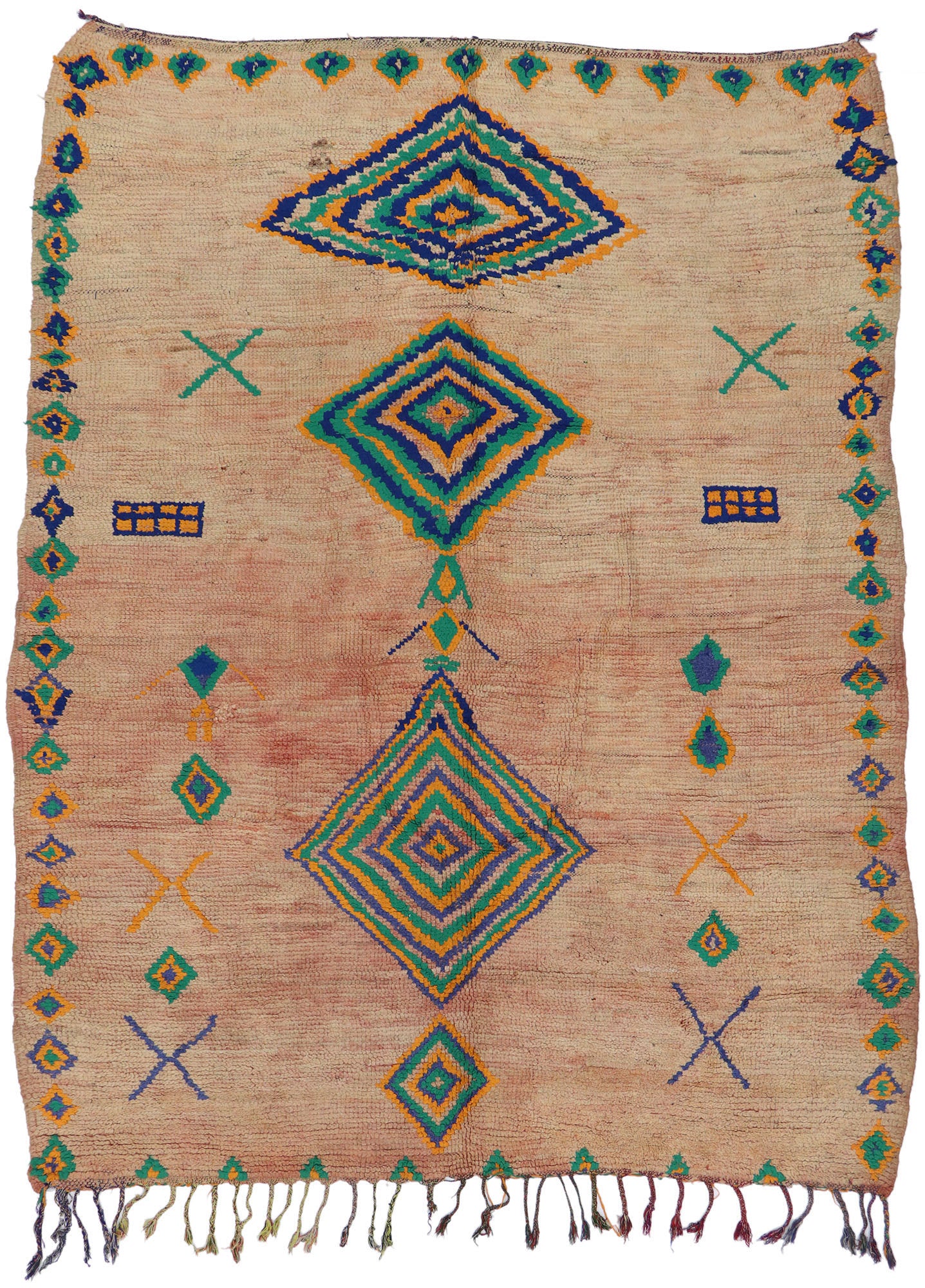 7 x 9 Vintage Boujad Moroccan Rug 21437