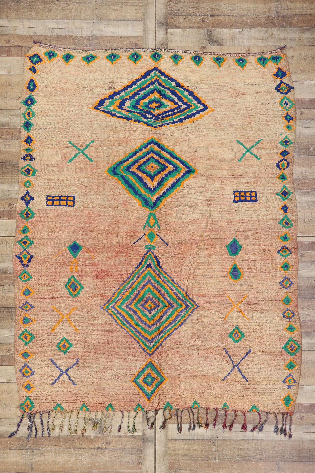 7 x 9 Vintage Boujad Moroccan Rug 21437