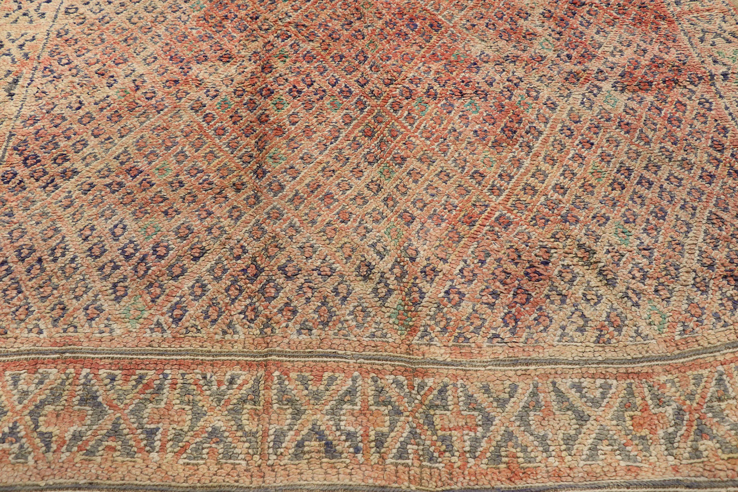 7 x 14 Vintage Beni MGuild Moroccan Rug 21438