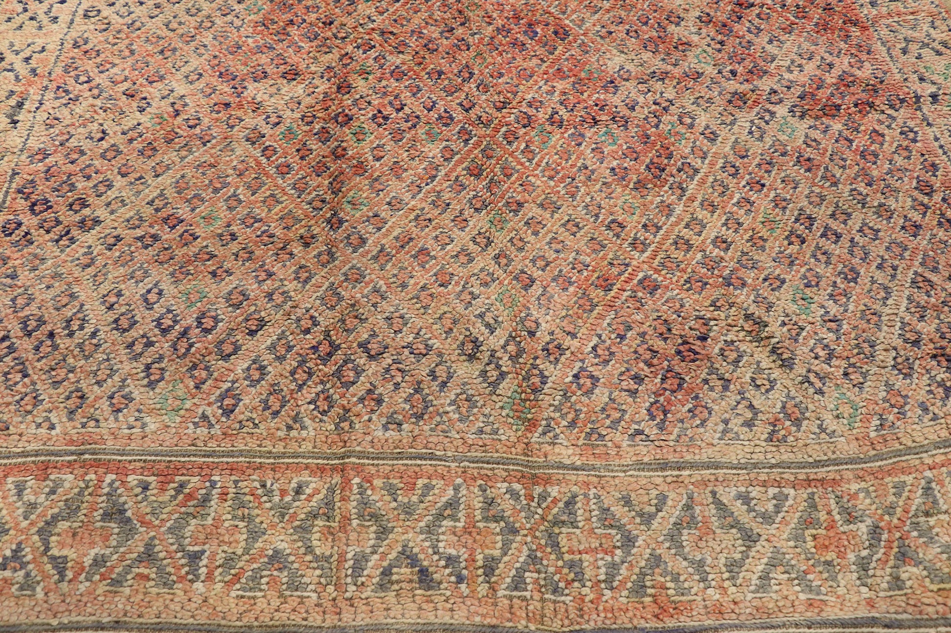 7 x 14 Vintage Beni MGuild Moroccan Rug 21438